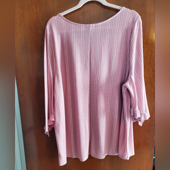 EC 2X W5 Pink Stripped Women's Top - Picture 4 of 4